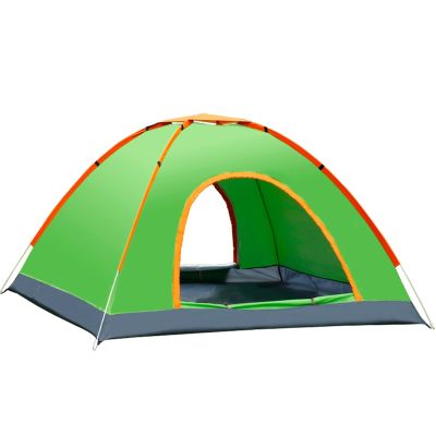 HEBEHO Pop Up Outdoor Camping Tent for 2 Person, Instant Beach Tent Canopy, 2 Doors with Screens, Sun Protection UPF50+, Dome Tent with Bag, 6.654ft (Color : Green, Size : for 2 Person)