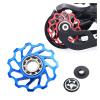 KOVNOVI 1PC 11T Bike Bearings Wheel Rear Derailleur Pulleys Ceramic Balls Bicycle Pulley Wheel Parts Accessories Accessories (Color : Red) view 2
