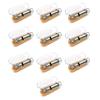 Magik 10 Pack Metal Silver Team Sports Training Emergency Loud Whistle with Lanyard view 1