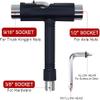 TLHB Skate Tool All-in-One, Muti-Function Portable Skateboard T Tools Accessory with T-Type Allen Key and L-Type Phillips Head Wrench Screwdriver view 2