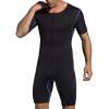 Bakerdani Men's Neoprene Waist Trainer Sauna Suit Body Shaper for Fitness Gym Exercise Training (BlackBlue, 4XL = US size 3XL) view 4