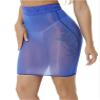 ACSUSS Lined Skirt for Short Skirt Women Petticoat Anti-Transparent Skirt Milk Silk Lace Skirts Blue One Size view 2