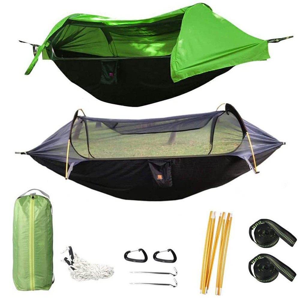 Camping Hammock Tent, Hammock & Ground Tent & Swing 3 in 1with Mosquito Net Waterproof Lightweight Bag