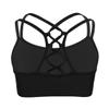 Yihuimin Big Girls Solid Color Sports Bra Crisscross Back Athletic Dance Top Workout Cami Shirts Black 12 Years view 2