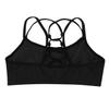 Yihuimin Big Girls Solid Color Sports Bra Crisscross Back Athletic Dance Top Workout Cami Shirts Black 12 Years view 4