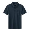 BASUDAM Men's Polo Shirts with Pocket Quick Dry Short Sleeve Active Performance Navy M view 1