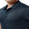 BASUDAM Men's Polo Shirts with Pocket Quick Dry Short Sleeve Active Performance Navy M view 2