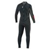 Mens Wetsuits 3mm Neoprene Full Diving Suit Back Zip for Diving Snorkeling Surfing Grey M view 2