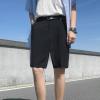 Men Classic Fit Stretch Golf Short Lightweight Summer Chino Shorts Solid Casual Pleat Front Short with Pocket (Black,38) view 2