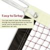 Sanung Fluorescent Badminton Net,20FT x 2.5FT Standard Size Volleyball Badminton Net Replacement for Night Use,Indoor Outdoor Weather-Proof,Upper Edging Glowing in The Dark view 4