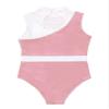 Agoky Girls Mock Neck Sleeveless Sparkly Sequin Hollow Back Ballet Dance Leotard Athletic Gymnastic Workout Unitard Pink 4 Years view 4