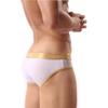 GAOGAO Half Transparent Sexy Men Ice Silk Briefs Mesh Underwear Hip Lift Fitness Sport Underpants (X-Large, white) view 1