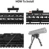 360 Tacitcal Mlok Bipod Adapter for Mlok Rails and Handguards (Pack of 2 - Mlok Sling Stud) view 3
