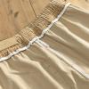 Men Drawstring Cotton Corduroy Shorts Lightweight Elastic Waist Stretch Short Pants 5" Slim Fit Comfort Hiking Shorts (Khaki,XX-Large) view 3