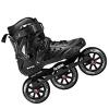 PASENDI Professional 3X110Mm Wheels Inline Skates for Adult Women Men - Outdoor Fitness Single Row 3Dw Speed Skates (US Men 8-9/Women 9-10/28CM, Black) view 1