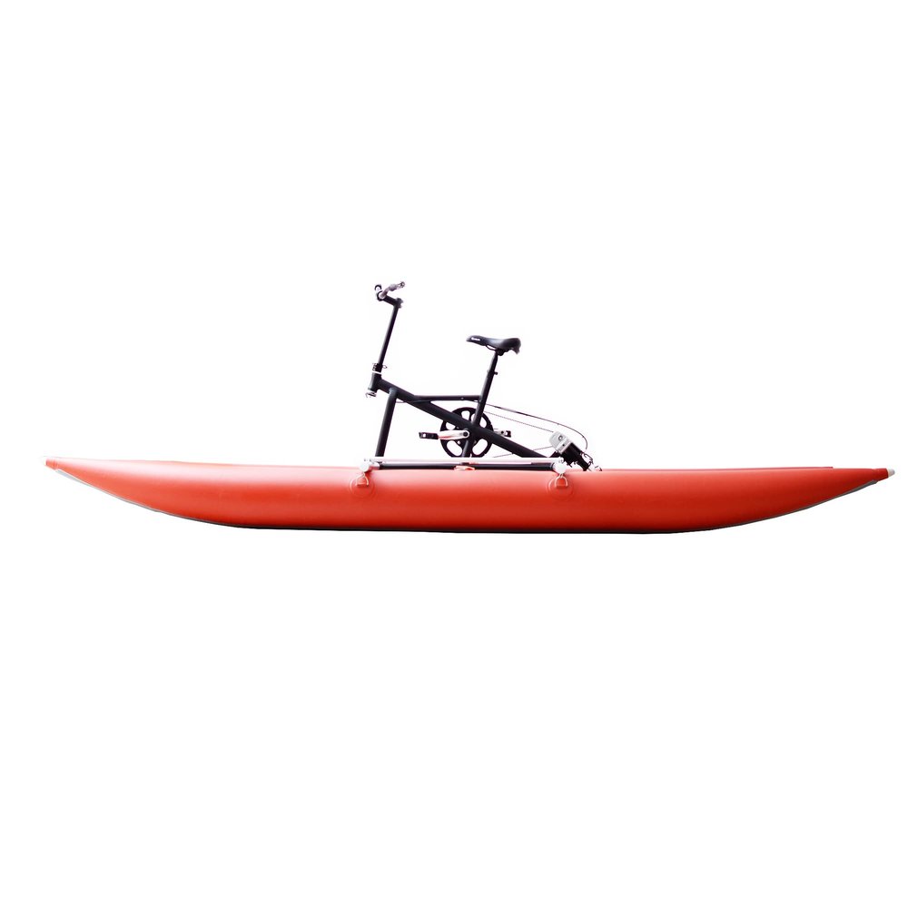 Water Bikes, Chili Pontoon Banana Water Bike Inflatable Kayak Bikeboat for Lake, Water Sports Touring Kayaks Sea Pedal Bicycle Boat for Sport Fun Fishing (Chili-WaterBike)