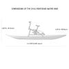 Water Bikes, Chili Pontoon Banana Water Bike Inflatable Kayak Bikeboat for Lake, Water Sports Touring Kayaks Sea Pedal Bicycle Boat for Sport Fun Fishing (Chili-WaterBike) view 3