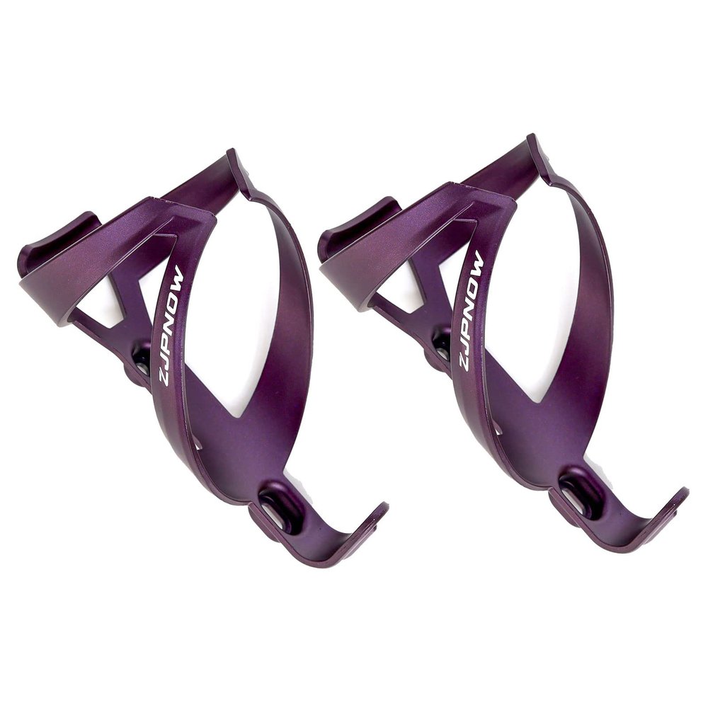 Bicycle Water Bottle Holder Cage Nylon for MTB Mountain Road Bike Lightweight Matte (Dark Purple 2 Pack)