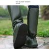 Middle Boot Rain Boots Cover Non-slip Boot Cover 68 Opening Design, Easy To Put On And Take Off Suitable For Women's, Men's, Children's, Youth Cycling Shoe Covers ( Color : Green , Size : X-Large ) view 2