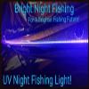 Bright Night 26 FOOT UV LED STRIP, BLACK FISHING LIGHT, Fluorescent Yacht light,Ultraviolet boat bass fishing 12v dc, Priority shipping, pontoon, kayak, john boat, florescent line glow view 2