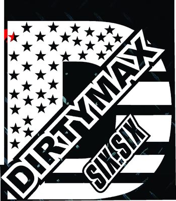 13" Dirtymax 6.6 Diesel Truck 2500 American Flag Stars Sticker Decal