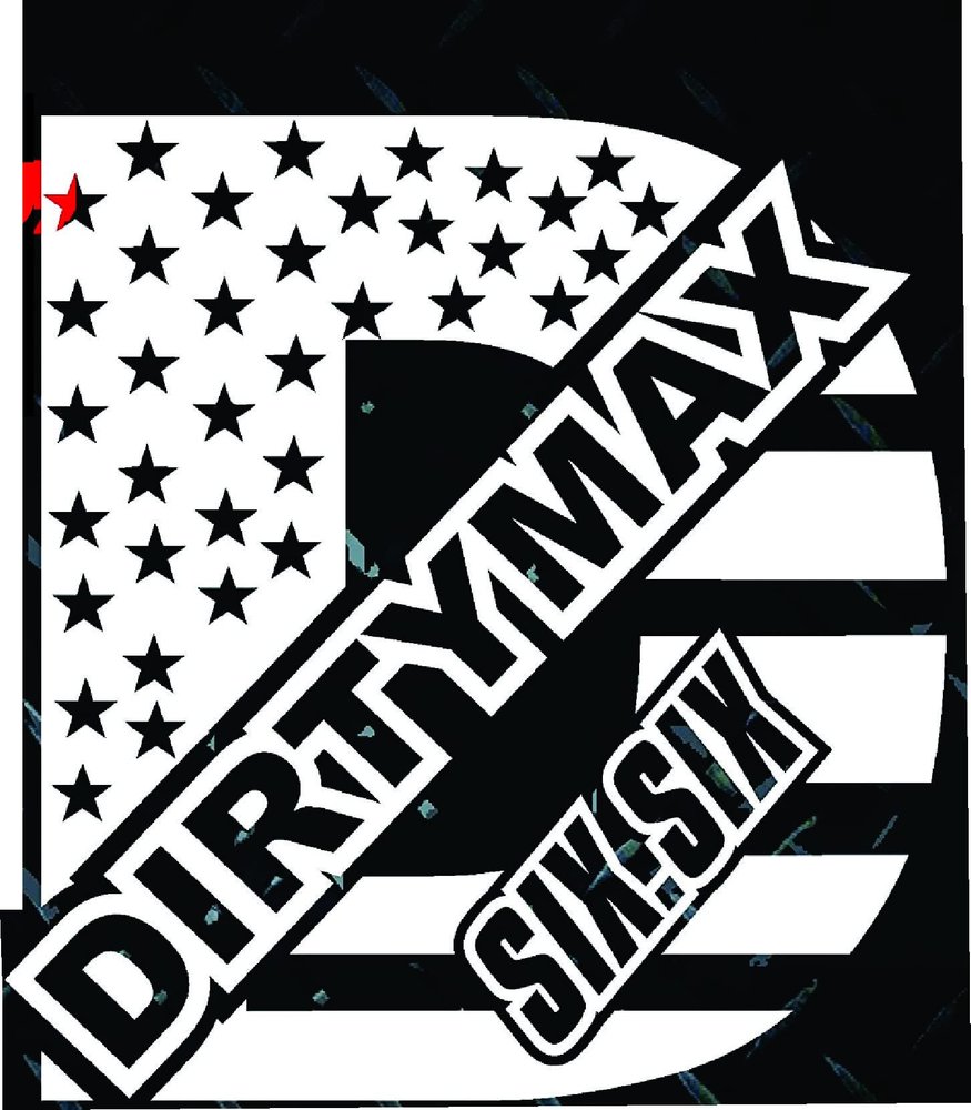 13" Dirtymax 6.6 Diesel Truck 2500 American Flag Stars Sticker Decal