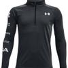 Under Armour Boy's Velocity 1/2 Zip Loose Charcoal Long-Sleeve Shirt view 1