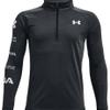 Under Armour Boy's Velocity 1/2 Zip Loose Charcoal Long-Sleeve Shirt view 2