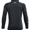 Under Armour Boy's Velocity 1/2 Zip Loose Charcoal Long-Sleeve Shirt view 3