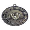 10 Pack of Baseball Gold Medals Trophy Award with Neck Ribbons EMDC15 view 1