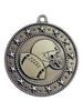 10 Pack of Football Gold Medals Trophy Award with Neck Ribbons EMDC60 view 1