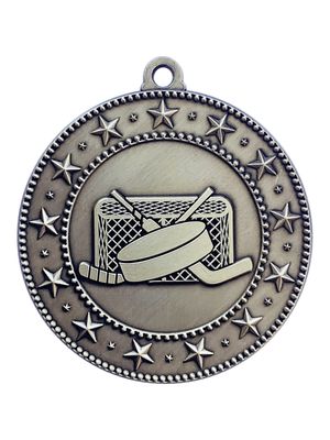 10 Pack of Ice Hockey Gold Medals Trophy Award with Neck Ribbons EMDC70