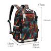 Soccer Player Star Cristiano Ronaldo Multifunction Backpack CR7 Travel Student Football Fans Bookbag For Men Women (P-Pattern 2) view 2