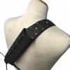 Aispring Medieval Retro Sword Shoulder Back Sheath Holder, Adjustable Warrior Costume Protective Case Sword Leather Buckle Holster For Adult Men Sword Frog Holder Cover (black) view 1