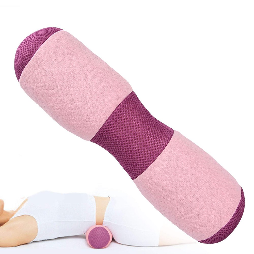 Brrnoo Yoga Bolster, Yoga Waist Pillow, Sturdy Yoga Cushion