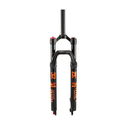 Jejy Mountain Bicycle 27.5inch 29inch Magnesium Alloy Front Fork, Travel 120mm 9mm Quick Release Pressure Shock Absorber MTB Suspension Fork (Color : Black Orange Straight, Size : 29)