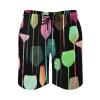 BAIKUTOUAN Wine Glass Cocktail Men's Beach Swim Trunks Quick Dry Surf Board Pants Shorts Funny view 1