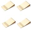 Aliotech 4 Pack of Men's Slim Money Clip Stainless Steel Cash Wallet Credit Card Cash Holder Slim Wallet Minimalist Wallet Stainless Steel Money Clip(Golden) view 2
