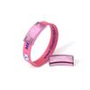 Divoti Ultra-Sleek Custom Engraved 13-mm Wide Silicone Sport Medical ID Wristband for Athletes  Color Plated Pink/Pink - Medium view 1