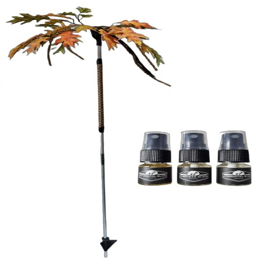 BuckStik Whitetail Mock Scrape System | All in one Licking Branch, Rubbing Post | Buck Attractant | Deer Attractant | Includes Pure Glandular Scents