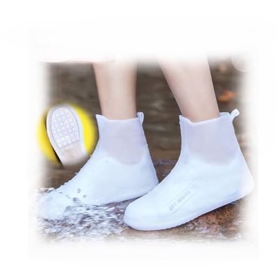 Rain Boots Waterproof Overshoes Silicone Waterproof Shoe Cover Reusable, Double-layer Sole For Abrasion Resistance Suitable For Women, Men, Children, Teenagers ( Color : B , Size : XX-Large(12in) )