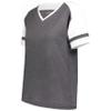 Augusta Sportswear Women's Fanatic 2.0 Tee, Carbon Heather/White, S view 1