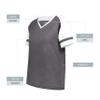 Augusta Sportswear Women's Fanatic 2.0 Tee, Carbon Heather/White, S view 4