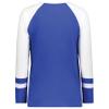Augusta Sportswear Women's Fanatic 2.0 Long Sleeve Tee, Royal/White, 3XL view 3