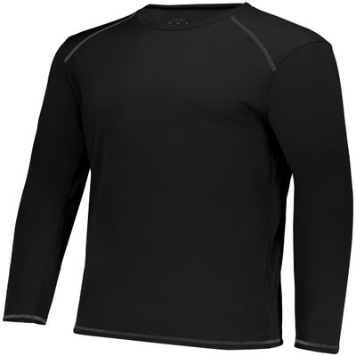 Augusta Sportswear Super Soft-Spun Poly Long Sleeve Tee Black S