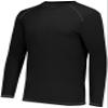 Augusta Sportswear Super Soft-Spun Poly Long Sleeve Tee Black S view 1