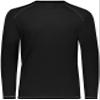 Augusta Sportswear Super Soft-Spun Poly Long Sleeve Tee Black S view 2