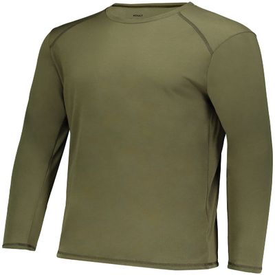 Augusta Sportswear Super Soft-Spun Poly Long Sleeve Tee Olive M