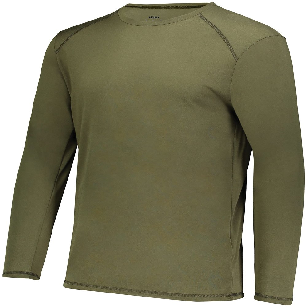 Augusta Sportswear Super Soft-Spun Poly Long Sleeve Tee Olive M
