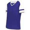 Augusta Sportswear Women's Fanatic 2.0 Tee, Purple/White, XXS view 1